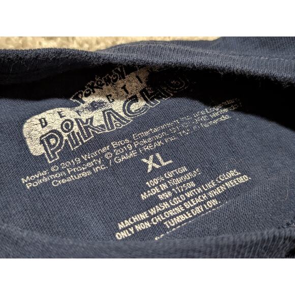 Pokémon Detective Pikachu Youth Shirt XL Kids Unisex Official 2019 - Picture 4 of 6